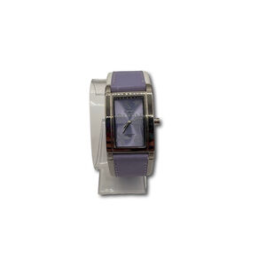 Activa Analog Woman’s Watch Purple Dial Leather Sliver Tone Casual Wristband